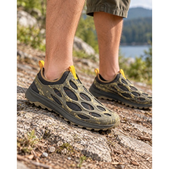 Merrell Other - Merrell Hydro Runner Men's Size 13 Olive Green Camo Water Trail Shoes Hiking
